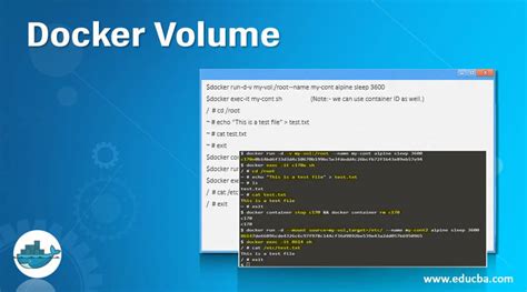 You can create a named volume via. . Docker run volume example